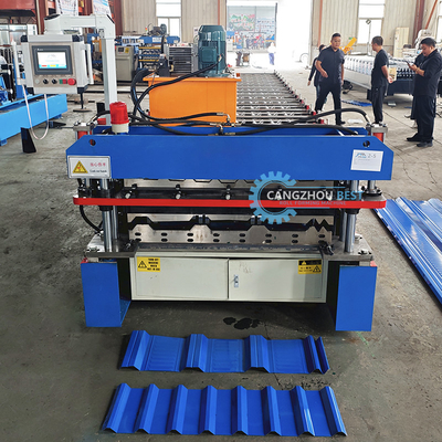 Due profili in un rotolo macchina di formazione per PPGI materia prima e velocità di produzione veloce
