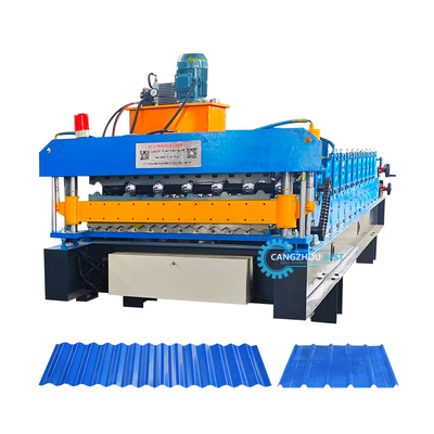 0.6mm Roof Sheet Roll Forming Machine di Delta PLC per grandi progetti