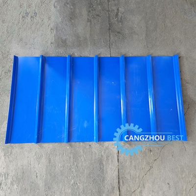Indonesia Poular 980 Clip Lock Profile Roof Sheet Roll Forming Machine