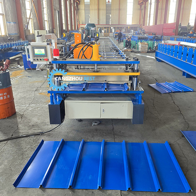 Indonesia Poular 980 Clip Lock Profile Roof Sheet Roll Forming Machine