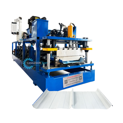 Customzied Portable Kr18 Standing Seam Roof Sheet Roll Forming Machine Con Auto Seamer