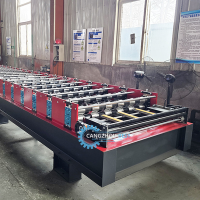 Taglio automatico tipo idraulico Color Steel IBR Roofing Sheet Roll Forming Machine