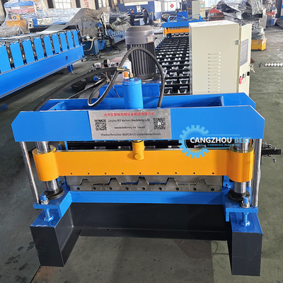 Colore Acciaio Profili di acciaio a costole alte IBR Trapezoidale Roof Sheet Roll Forming Machine
