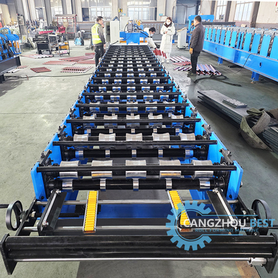 Colore Acciaio Profili di acciaio a costole alte IBR Trapezoidale Roof Sheet Roll Forming Machine