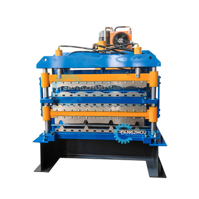 Cile Popular Zee Tile Corrgued Tr4 Three layer Roof Sheet Roll Forming Machine