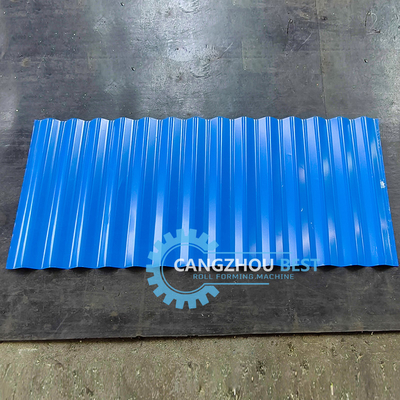 Controllo PLC in acciaio a colori Tre funzioni Tripli strati di fogli di rooing Profile Roll Forming Machine