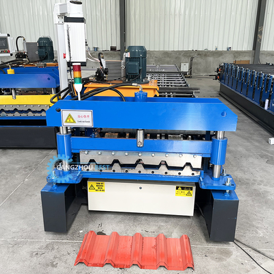 Macchina per la formazione di rotoli di fogli di tetto da 0,3-0,8 mm Controllo PLC 8-15m/min