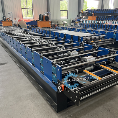 Macchina per la formazione di rotoli di fogli di tetto da 0,3-0,8 mm Controllo PLC 8-15m/min