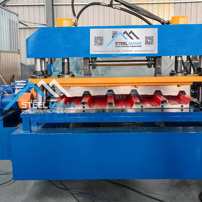 Macchina per la formatura di rotoli di pannelli per tetti zincati, lamiera per tetti a tegola