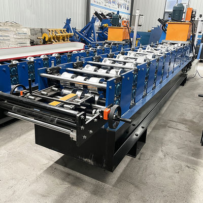 Macchina formatrice a rulli per colmo con pressatura idraulica con acciaio di alta qualità 45# e 15 stadi di formatura