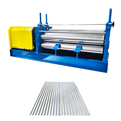 0.12-0.3mm Thin Material Drum Corrugated Roofing Sheet Roll Forming Machine with PLC Control System and 45# Steel Rollers