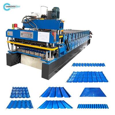 Profilatrice doppio strato per lamiere trapezoidali e ondulate
