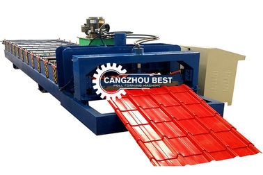 Potenza idraulica 5.5kw PLC Control Box Step Roof Tile&Glazed Tile Forming Machine