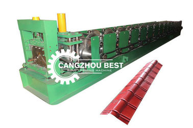 Color Steel Steel Profile Materiale Spessore 0,25-0,6 mm Acciaio Roofing Ridge Cap Roll Forming Machine
