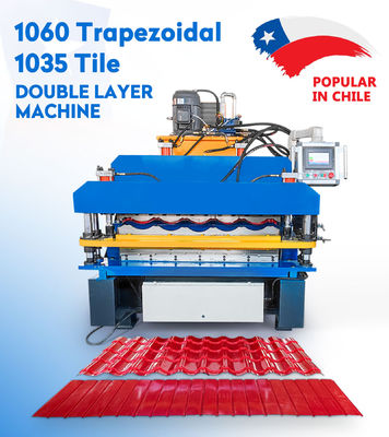 Doppio strato del tetto e della parete 	Coprire il rotolo dello strato che forma la macchina 8.5kw ha automatizzato