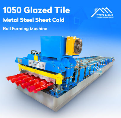 3.5T Transmissione a catena 1000 mm Roof Tile Roll Forming Machine
