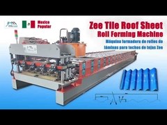Messico Popular Design Roofing Tile Roll Forming Machine Guida idraulica Pilastro 3D Cutter spagnolo